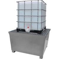 Steel Ultra-IBC Spill Pallet&reg;, 370 US gal. Spill Capacity, 57.6" x 34.7" x 56.9" Ontario Safety Products