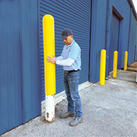 Ultra-Post Protector&reg;, 4" Dia. x 52" L, Yellow Ontario Safety Products