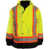 7-in-1 Jacket, Polyester, High Visibility Orange, Small SHF964 | Ontario Safety Product