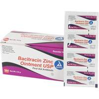 Bacitracin Zinc First Aid Packets, Ointment, Antibiotic SHG029 | Ontario Safety Product