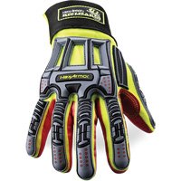 Rig Lizard&reg; 2028X Cut-Resistant Gloves, 6/X-Small, Synthetic/HPPE Palm, Elastic/Hook & Loop Cuff Ontario Safety Products