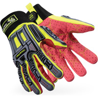 Rig Lizard&reg; 2028X Cut-Resistant Gloves, 6/X-Small, Synthetic/HPPE Palm, Elastic/Hook & Loop Cuff Ontario Safety Products