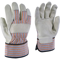 24-61 Striped Work Gloves, X-Small, Grain Cowhide Palm SHG513 | Ontario Safety Product