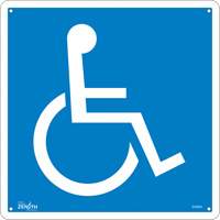 Handicap CSA Standard Safety Sign, 12" x 12", Aluminum, Pictogram Ontario Safety Products
