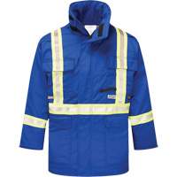 Avenger 9 oz. Flame Resistant Insulated Parka, Small, Royal Blue Ontario Safety Products