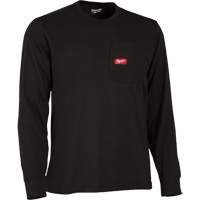 Gridiron™ Long-Sleeved Pocket-T-Shirt, Men's, Small, Black SHG901 | Ontario Safety Product
