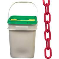 Heavy-Duty Plastic Safety Chain, Red SHH027 | Ontario Safety Product