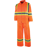 V&ecirc;tement imperm&eacute;able &eacute;tanche, Nylon/PVC, T-petit, Orange haute visibilit&eacute; Ontario Safety Products