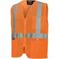 6943 Gilet de s&eacute;curit&eacute; &agrave; mailles ignifuge, Orange haute visibilit&eacute;, Petit, Polyester Ontario Safety Products