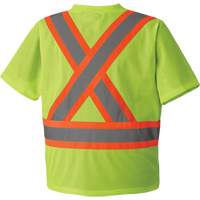 5993P T-shirt de s&eacute;curit&eacute; en maille, Polyester, Petit, Jaune lime haute visibilit&eacute; Ontario Safety Products