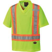 6989 Chandail pour la circulation en micromaille, T-petit, Jaune lime haute visibilit&eacute; Ontario Safety Products