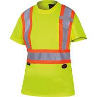6949 T-shirt de s&eacute;curit&eacute; en il-de-perdrix pour femme, Polyester, T-petit, Jaune lime haute visibilit&eacute; Ontario Safety Products