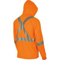 6964 Chandail &agrave; capuchon de s&eacute;curit&eacute; en il-de-perdrix, Petit, Orange haute visibilit&eacute; Ontario Safety Products