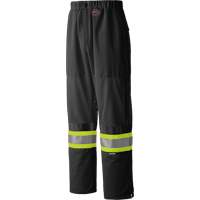 6003BKP Pantalon de s&eacute;curit&eacute; routi&egrave;re, Polyester, Petit, Noir Ontario Safety Products