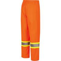 5627W Pantalon &agrave; bavette imperm&eacute;able pour femmes, Polyester/Polyur&eacute;thane, T-petit, Orange haute visibilit&eacute; Ontario Safety Products