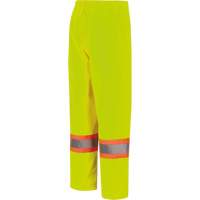 5629W Pantalon &agrave; bavette imperm&eacute;able pour femmes, Polyester/Polyur&eacute;thane, T-petit, Jaune lime haute visibilit&eacute; Ontario Safety Products