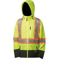 Softshell Waterproof Premium  Safety Jacket, Polyester, High Visibility Lime-Yellow, Small SHH819 | Ontario Safety Product