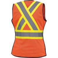 486 Veste de s&eacute;curit&eacute; d&eacute;tachable haute visibilit&eacute;, Orange haute visibilit&eacute;, T-petit, Polyester Ontario Safety Products