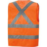 High-Visibility Tricot Safety Vest, High Visibility Orange, Small, Polyester, CSA Z96 Class 2 - Level 2 SHI011 | Ontario Safety Product