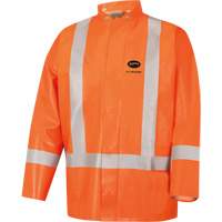 5990J Manteau de s&eacute;curit&eacute; imperm&eacute;able tr&egrave;s robuste ignifuge et r&eacute;sistant aux arcs &eacute;lectriques, Petit, Orange haute visibilit&eacute;, 11 cal/cm² Ontario Safety Products