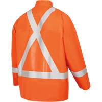 5990J Manteau de s&eacute;curit&eacute; imperm&eacute;able tr&egrave;s robuste ignifuge et r&eacute;sistant aux arcs &eacute;lectriques, Petit, Orange haute visibilit&eacute;, 11 cal/cm² Ontario Safety Products