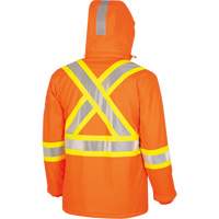 5884 Manteau imperm&eacute;able ignifuge et r&eacute;sistant aux arcs &eacute;lectriques avec capuchon Flash-Gard, Petit, Orange haute visibilit&eacute;, 51 cal/cm² Ontario Safety Products