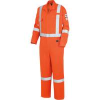 7708AT Combines ignifuges et r&eacute;sistants aux arcs &eacute;lectriques &agrave; haute visibilit&eacute; The Rock FR-Tech, Taille 40 (grand taille), Orange haute visibilit&eacute;, 10 cal/cm² Ontario Safety Products