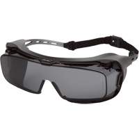 Lunettes &agrave; coques de s&eacute;curit&eacute; Cappture Plus, Lentille Gris, Antibu&eacute;e, Ventilation Ferm&eacute; Ontario Safety Products