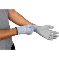 Eco-Friendly Stretch Cut-Resistant Gloves, Size 7, 13 Gauge, Polyurethane Coated, HPPE/RPET Shell, ASTM ANSI Level A2 Ontario Safety Products