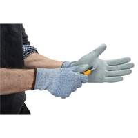 Eco-Friendly Stretch Cut-Resistant Gloves, Size 7, 13 Gauge, Polyurethane Coated, HPPE/RPET Shell, ASTM ANSI Level A2 Ontario Safety Products
