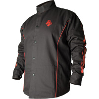 Veste de soudage BSX ignifuge profil&eacute;, Coton, 2T-Grand, Noir Ontario Safety Products