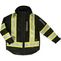 Ripstop 4-in-1 Safety Jacket, Polyester, Black, X-Small SHI851 | Ontario Safety Product
