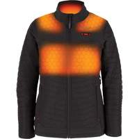 Manteau chauffant M12 Axis avec pile, Femmes, Grand, Noir Ontario Safety Products
