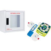 Ensemble armoire murale et d&eacute;fibrillateur AED Plus, Semi-automatique, Anglais, Classe 4 Ontario Safety Products