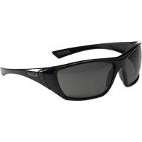 Hustler Hydrophobic Wraparound Safety Glasses, Smoke Lens, Anti-Fog/Anti-Scratch Coating, CSA Z94.3 SHK036 | Ontario Safety Product
