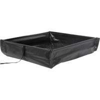 Berme de confinement des d&eacute;versements repliable &agrave; rouler, Capacit&eacute; 15 gal. US, 2' la x 2' lo x 6" h Ontario Safety Products