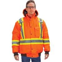 Waterproof 7-in-1 Winter Parka, High Visibility Orange, Medium Ontario Safety Products