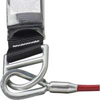 SA-5500-4 Longe &agrave; amortisseur de choc, 4', Point d'ancrage &agrave; Crochet mousqueton, Crochet mousqueton aux jambes, Acier galvanis&eacute; Ontario Safety Products