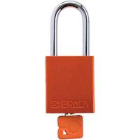 Cadenas de verrouillage de s&eacute;curit&eacute; Velocity Plus, Orange, Cl&eacute;s identiques, Aluminium, Largeur de 1-1/2" Ontario Safety Products