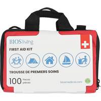 Trousse de premiers soins pour la maison et le voyage de 100 morceaux, Sac en nylon Ontario Safety Products