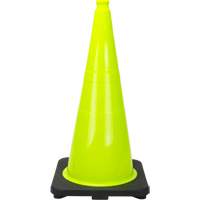 C&ocirc;ne de signalisation de premi&egrave;re qualit&eacute;, 28", Vert lime Ontario Safety Products