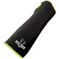 Cut-Resistant Sleeve with Thumb Hole, Polyethylene/Steel, 10", ASTM ANSI Level A5, Black/Yellow Ontario Safety Products