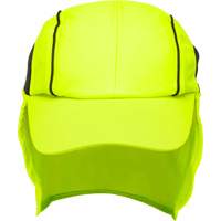 Chapeaux de refroidissement avec voiles pour le cou, Lime haute visibilit&eacute; Ontario Safety Products