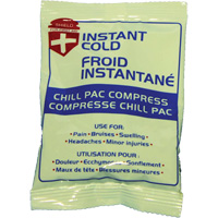 Instant Chill Pac Compress, Cold, Single Use, 4" x 6" Ontario Safety Products