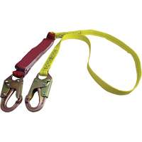 External Energy Absorber Lanyard with 3/4" Hook, 6', Snap Hook Center, Snap Hook Leg Ends, Polyester Ontario Safety Products