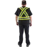 Veste d'arpenteur conforme aux normes de la CSA, Noir, Moyen, Polyester Ontario Safety Products