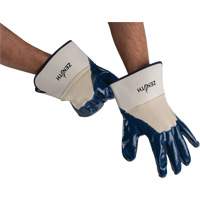 Gants &agrave; poignet de s&eacute;curit&eacute; de poids lourd, 11/2T-Grand, R&ecirc;vetement Nitrile, Enveloppe en Coton Ontario Safety Products