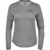 FREEFLEX Long-Sleeve Hybrid T-Shirt, Women's, X-Small, Grey Ontario Safety Products