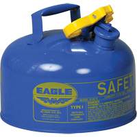 Bidon de s&eacute;curit&eacute; pour le k&eacute;ros&egrave;ne, Type I, Acier galvanis&eacute;, 2 gal. US, Bleu, Homologu&eacute; FM/List&eacute; UL/ULC Ontario Safety Products