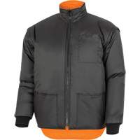 Parka de s&eacute;curit&eacute; d'hiver imperm&eacute;able 7-en-1 5056 Pioneer Yukon, Polyester, Noir/Orange haute visibilit&eacute;, T-petit Ontario Safety Products